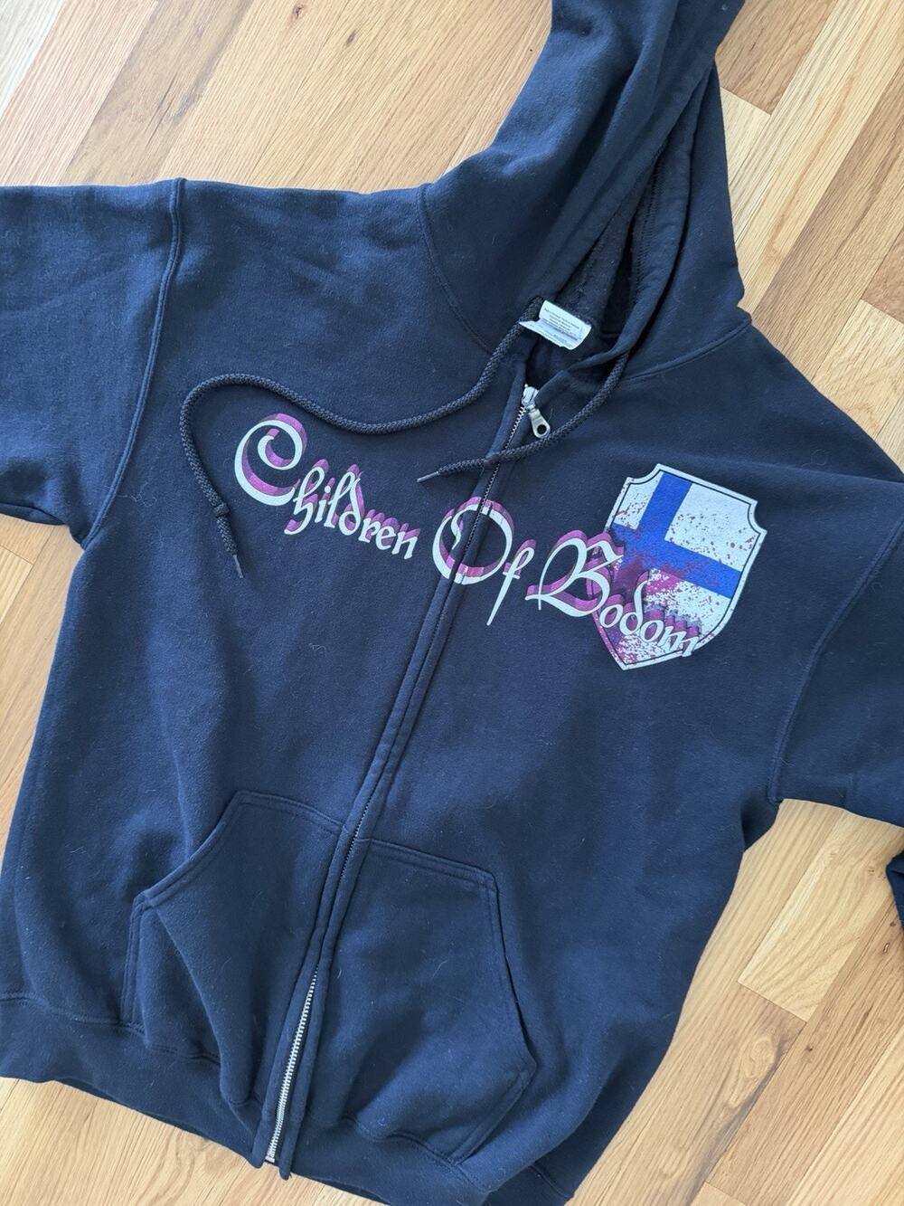 Children Of Bodom Hoodie Reaper Death Metal Band Men's Sweats Zipup Med